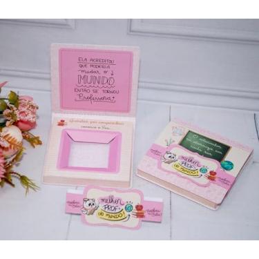 Imagem de Lembrancinha Dia Dos Professores Caixinha Para Mini Talento Pegue e Monte (5 unidades Rosa)