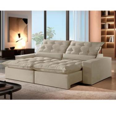 Imagem de Sofá Retrátil e Reclinável 2.40m Malta - Movenzo Estofados, Malta I Jo