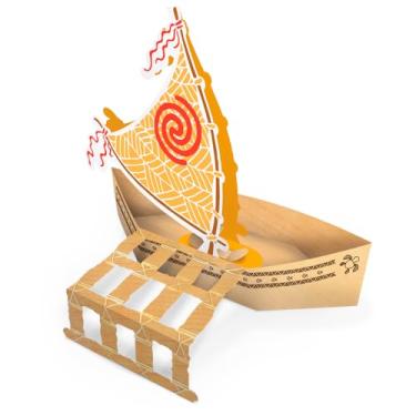 Imagem de CACHEPOT PAPEL GRANDE FORMATO BARCO MOANA 04 un.