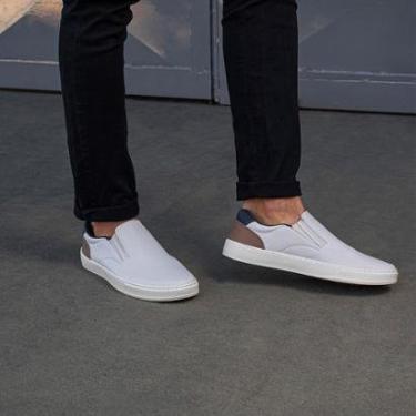 Imagem de Tênis Masculino Iate Casual Estiloso Confortável Macio Leve Trabalho Sapatênis Slip On Resistente-Masculino