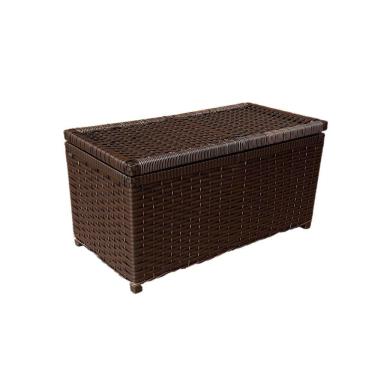 Imagem de Cesto Baú Artesanal Fibra Sintética 60x30cm Argila