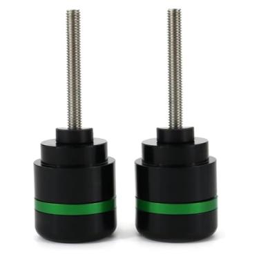 Imagem de BYYINGSUS Tampões de tampa de extremidade de barra compatíveis com CBR1100XX VFR800 VFR1200F VTR1000 RC51 CB1000R CB300R CB125R CB650F NC750S (estilo B verde)