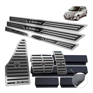 Imagem de Soleira Pedaleira Descanso Scenic 2001 A 2011 Auto Preto AR