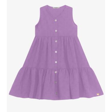 Imagem de Vestido Infantil Em Air Flow Trick Nick Lilás, 10, Lilás