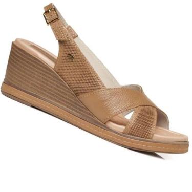 Imagem de Sandalia Pegada 233953 Feminina, Caramelo, 37