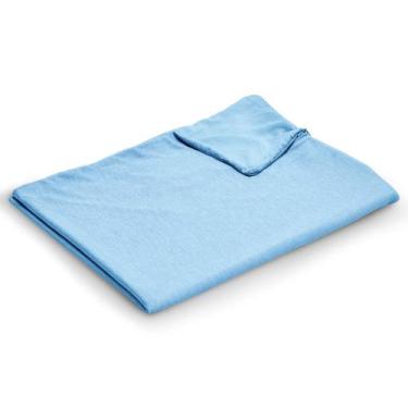 Imagem de Capa de cobertor pesada EXQ Home 104x152cm Twin Size Azul