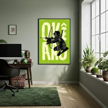 Imagem de Quadro Poster Candomblé Oxóssi - 70x50cm - Quadros On-line, Moldura Br