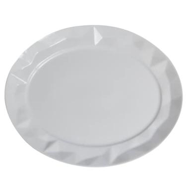 Imagem de Germer, Travessa oval em porcelana, modelo Edros, refratária, Tamanho 30, Branco