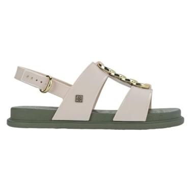 Imagem de Sandalia Papete Feminina Borracha Zaxy Glam Argolas 19222