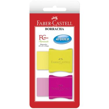 Imagem de Borracha TK Plast FC Max Neon c/ 2 unid Faber-Castell