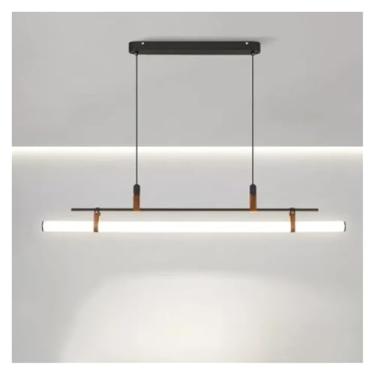 Imagem de Lustre LED moderno, sala de estar, cozinha, ilha, luminária suspensa, sala de jantar, luminária preta e dourada, lâmpadas de lustre