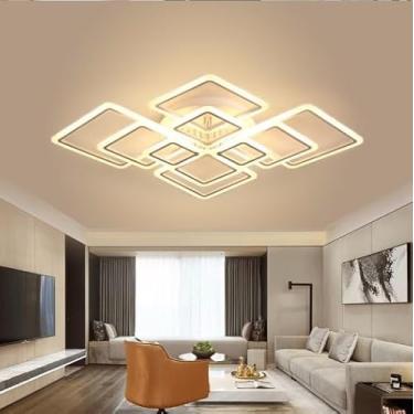 Imagem de Luminária de teto LED moderna para crianças, luz de teto regulável com controle remoto, lâmpada de sala de estar para quarto, meninos, meninas, quarto de bebê, sala de estar, hotel, desenho