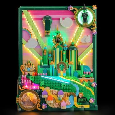 Imagem de BRIKSMAX 2.0 Light Kit Compatible with Lego Wicked Emerald City Wall Art 75685 Building Sets- LED Lighting Kits (Accessories Only), Cable-Hiding Tech for Display, Gifts & Collectors