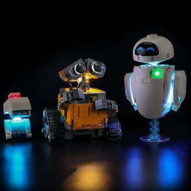 Imagem de YEABRICKS Luz LED para modelos de blocos de montar Lego-43279 Disney WALL-E e EVE (conjunto de montar não incluído)