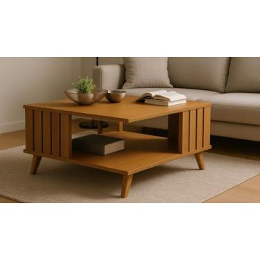 Imagem de Mesa de centro açai Luxo decorativa Nature JB Móveis - JB Moveis