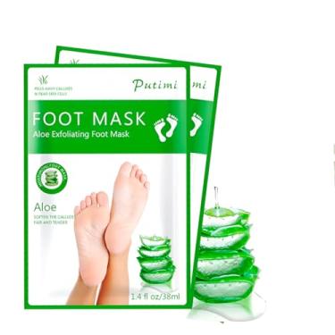 Imagem de Máscara Esfoliante Pé Tratamento Aloe Vera Nutritivo Hidratante (STO3117)