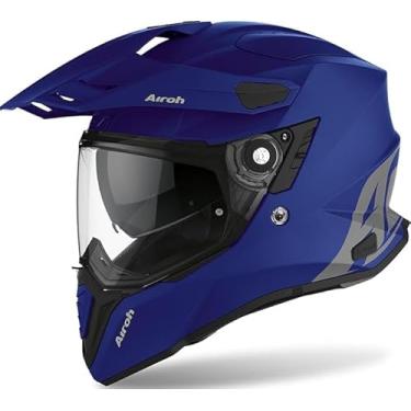 Imagem de Capacete Airoh Commander Azul Fosco Big Trail Off Road Moto (56)
