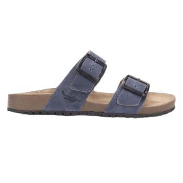 Imagem de Sandália Feminino Siena Em Couro Papete 2 Tiras Kifer (Chumbo, BR, Adulto, Numérico, 37)