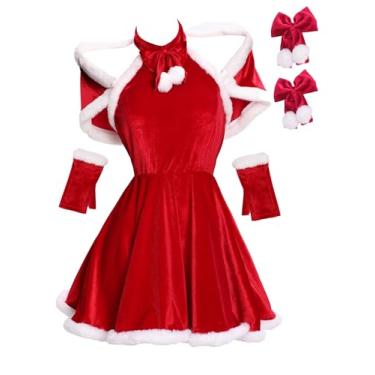 Imagem de haikyuu Macacão feminino de Natal fofo Kigurumi vestido de dormir com capuz design vestido cosplay fantasias de camisola (GG, vermelho)