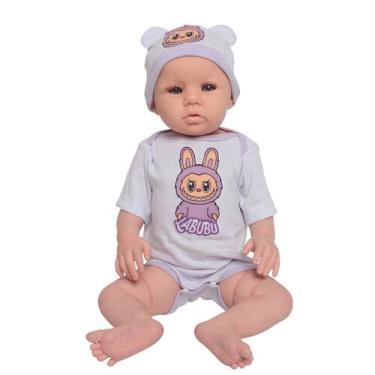 Imagem de Bebê Reborn Boneca Abigail Realista Roupinha Labubu Itens - Cegonha Re