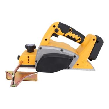 Imagem de YWBL-WH Plaina Manual Elétrica Sem Fio, Motor Sem Escova 15.000 RPM, Trava de Segurança Dupla, Profundidade de Corte Ajustável, Design de Ranhura Em V, Compatível Com DCB204, para