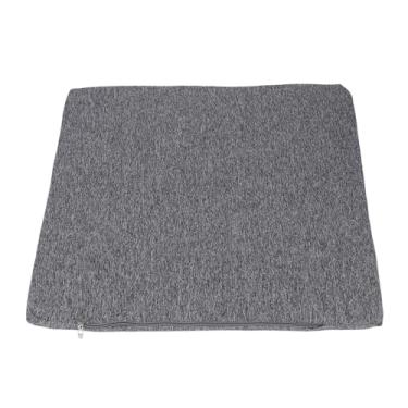 Imagem de Almofada de assento de gel de resfriamento quadrado cinza com espuma de memória Almofada para cadeira de escritório de verão Conforto para carro em casa Suporte para alívio de