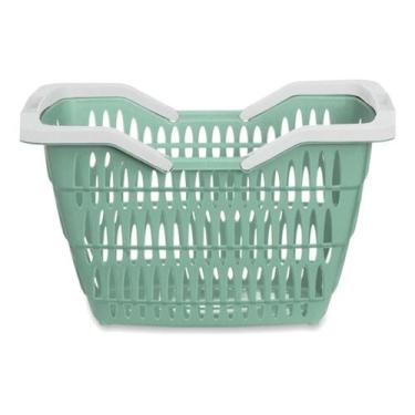 Imagem de Cesta Cestinha Plástica Supermercado Mercado 12 Litros - USUAL UTILIDA