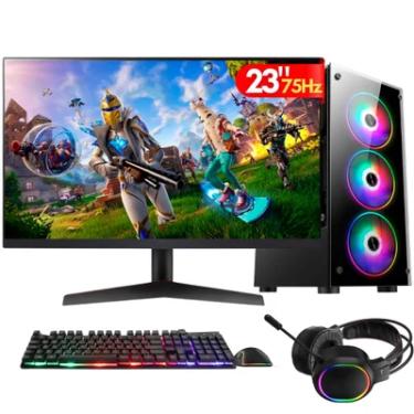 Imagem de PC Gamer Completo 2eletro Player, Intel Core i7, 16gb Ram, Placa De Vídeo Geforce 4gb, SSD 1TB, Monitor 23" Full Hd 75hz, Kit Gamer - Pg2e-LED1011pl