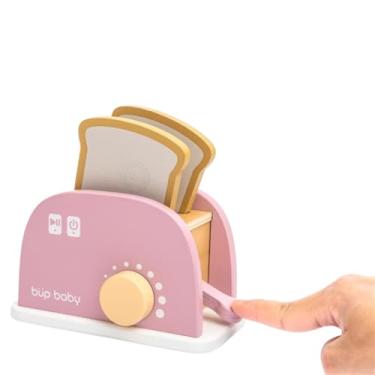 Imagem de Brinquedo De Madeira Kit Torradeira Rosa Büp Baby