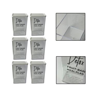 Imagem de Kit 6 Potes Herméticos Organizadores Alimentos Sabão 810Ml