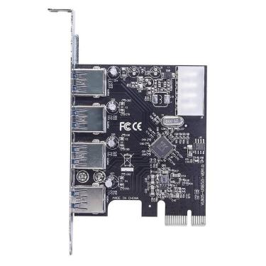 Imagem de Placa Controladora Pci-e X1 Usb 3.0 (5gbps) Com 4 Portas Usb