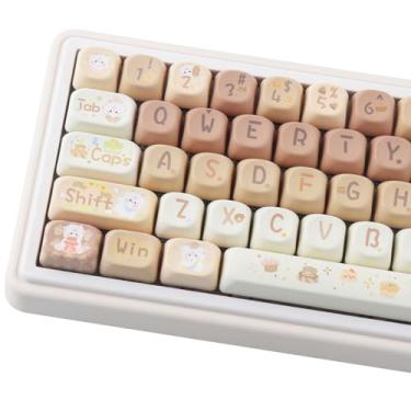 Imagem de Tsungup Lindas teclas perfil MOA, 131 teclas Baking-Lamb Theme Custom Key Caps Keyboard Caps, PBT dye Sublimation Keycap Set para 60%, 65%, 75%, 100% teclado mecânico