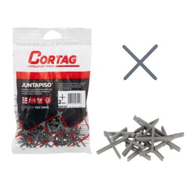 Imagem de Espaçador Nivelador Juntapiso Para Piso 2,0 mm 100pçs Cortag