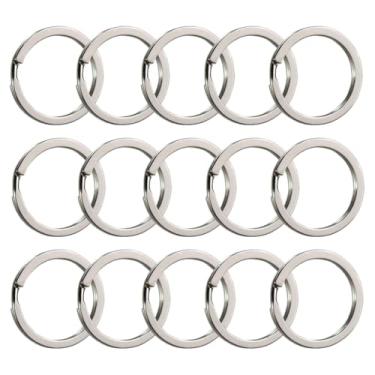 Imagem de Argola Chaveiro Prata Italiana Níquel 28mm Reforçada Sem Corrente Artesanato Lembrancinha (500)