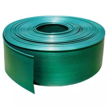 Imagem de Limitador Grama Borda Reforçada Separador Organizador Jardim Flexível Resistente 10cm Altura (5 MT,VERDE)