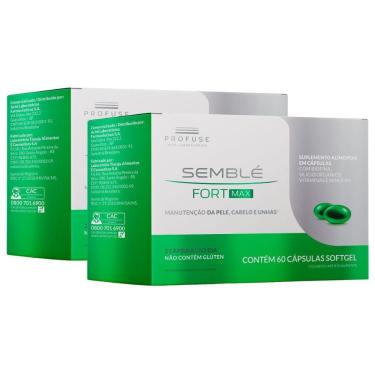 Imagem de Kit 2 Semblé Fort Max com 60 Cápsulas