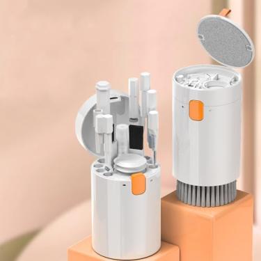 Imagem de Kit de limpeza de escova de teclado 20 em 1 – Limpador eletrônico multifuncional para laptop, fones de ouvido, câmera e mais – Conjunto compacto de pincéis de computador com extrator de teclas e