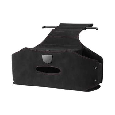 Imagem de Bolsa De Armazenamento Para Encosto De Banco De Carro Em Camurça De 3 