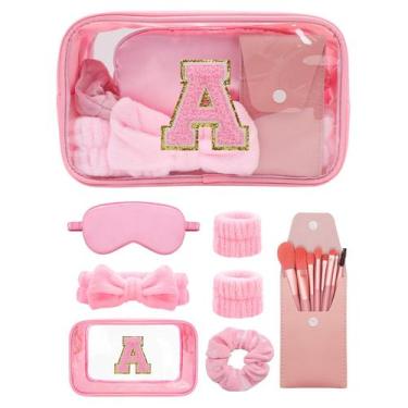 Imagem de Conjunto de presentes: bolsa de maquiagem inicial Sweet Lion com conju