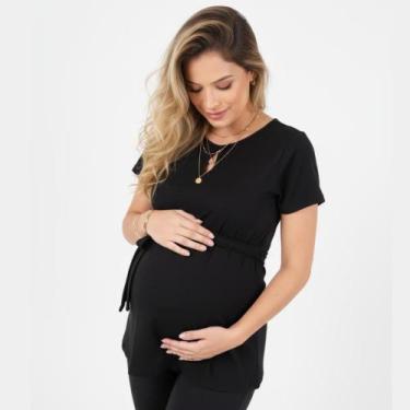 Imagem de Blusa Gestante para Gravidas Trabalho confortavel - Sob Medida Moda Ge