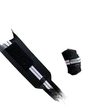 Imagem de Munhequeira Pulso de Suporte, Academia e Musculação - Proteção Contra Lesões no Punho(Preto C/Branco)