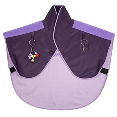 Imagem de WAGHAVEN Protetor de ombro de papagaio interativamente, protetor de pescoço para animais de estimação, pássaros, periquitos, xaile multifuncional anti-arranhões - 1 peça (roxo-Plus)