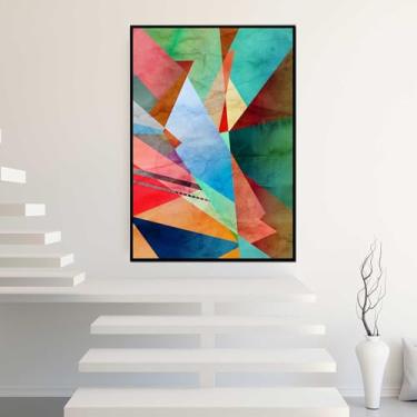 Imagem de Quadros Decorativos com Moldura Flor de Lotus Clean Neutro Marrom Sala Quarto Kit Conjunto 2