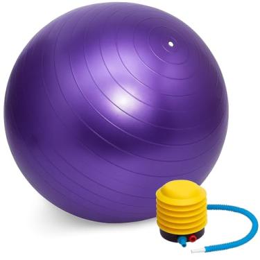 Imagem de Bola de Pilates Yoga Fitness 75 cm com Bomba – Suporte até 150 kg – Treino de Abdômen, Ginástica e Reabilitação – Storeasy