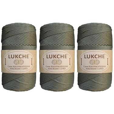 Imagem de Cordão de macramê de poliéster 2 mm x 125 metros, corda de macramê premium 100% polipropileno, fio colorido, bolsa de macramê de crochê para cabides de parede, bolsas, placas inferiores, tapetes