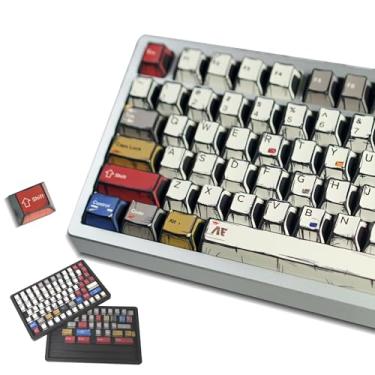 Imagem de Generic Teclas Pbt De Anime Retrô - Cherry Keycaps, Com Tema Mangá Japonês 60, 65, 75 E 100 Por Cento, Sublimação Tinta 5 Lados, Conjunto 141 Para Interruptores Gateron Mx, Teclados