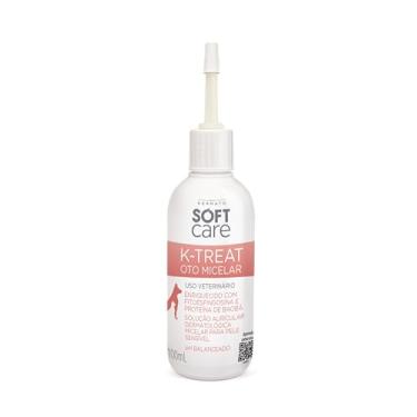 Imagem de K-Treat Oto Micelar 100mL - Soft Care Linha Dermato By Pet Society - Limpeza e proteção do ouvido de cães e gatos com pele sensível ou sensibilizada - Remoção de cerúmen e sujidades sem agredir