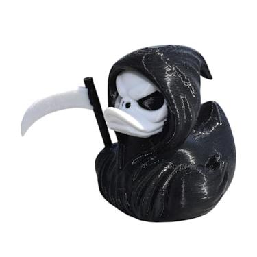 Imagem de Grim Reaper Duck Figurine, Halloween Gothic Decoretions, 3D Printed Ducks, Horror Duck Collectible for Halloween Decoretions, Scary Duck for Gift