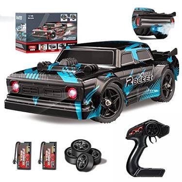 Imagem de gastillo 1/16 Scale RC Drift Cars, 35KM/H High Speed Remote Control Car, 4WD & Light & Spray, 2 Batteries, 2.4Ghz RC Race Car for Adults and Kids