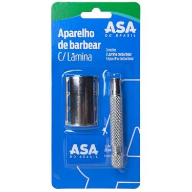 Imagem de Aparelho de Barbear C/Lâmina, Asa do Brasil, Inox